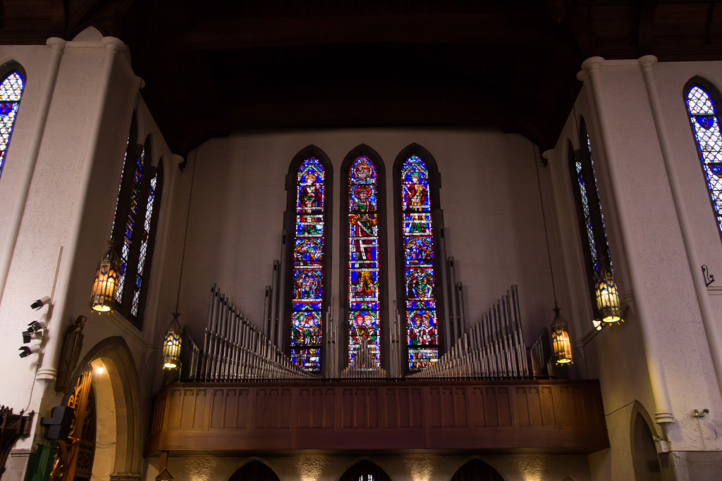 Stained Glass Windows and Organ Pipes